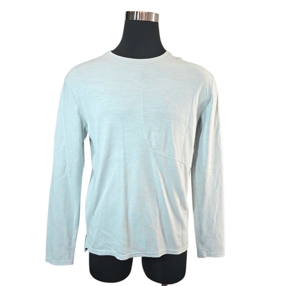 Hoka One One Long Sleeve Performance‎ Shirt M Polyamide Wool Blend Mint